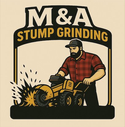 M&A Stump Grinding logo — custom website and local growth